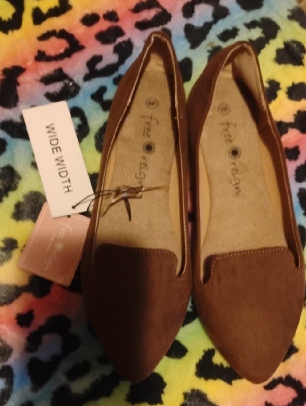 Women’s Brown Pointed Toe Flats - Classic Everyday Shoe